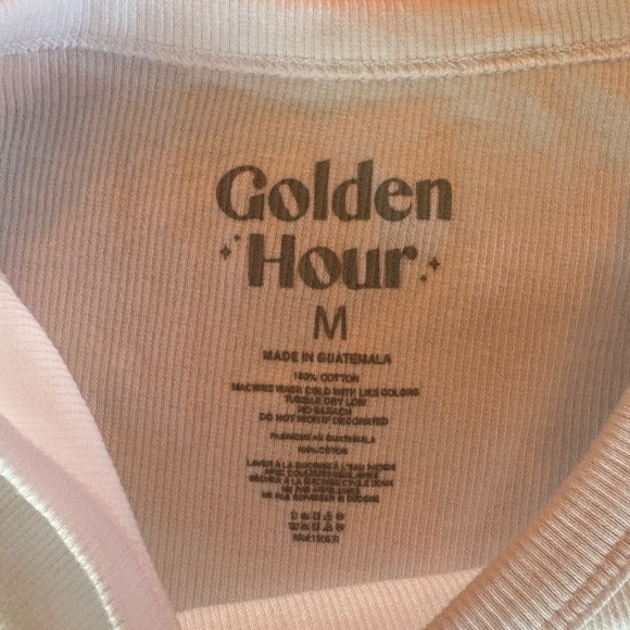 Like New Rainbow Butterfly White Cropped Ribbed Tank Top Size Medium 100% Cotton - Picture 3 of 7